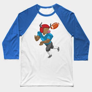 Bull at Football Sports Baseball T-Shirt